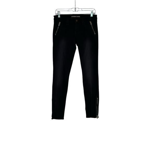Express Stella Low Rise Leggings Zipper Ankle Jeans size 2 - Picture 1 of 10